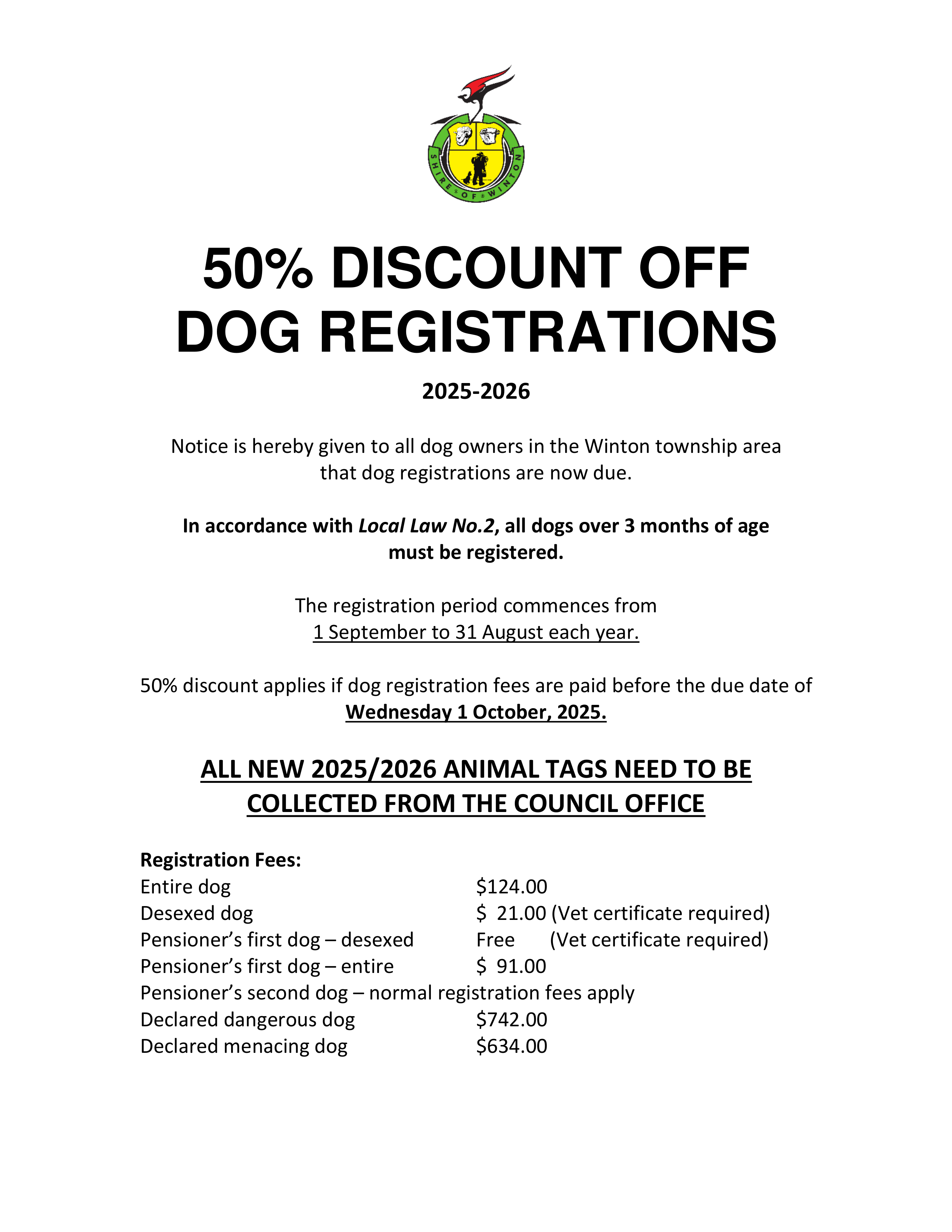 2025 2026 Dog Registration Advice